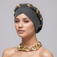 Solid Color Sequin Braided Head Wrap Hat