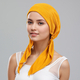 Pañuelo turbante elástico plisado para mujer