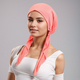 Pañuelo turbante elástico plisado para mujer