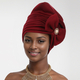 Multi-Layer Beaded Bow Ethnic Hat