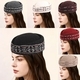 Wool Blend Fair Isle Jacquard Pillbox Hat