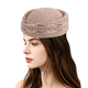 Wool Blend Fair Isle Jacquard Pillbox Hat