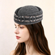 Wool Blend Fair Isle Jacquard Pillbox Hat