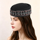 Wool Blend Fair Isle Jacquard Pillbox Hat