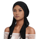 Pleated Crinkle Fabric Long Tail Turban Hat