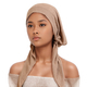 Pleated Crinkle Fabric Long Tail Turban Hat