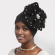 Vintage Studded Pearl Large Flower Head Wrap Hat