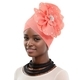 Vintage Studded Pearl Large Flower Head Wrap Hat