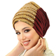 Layered Sequin Turban Head Wrap