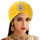 Rhinestone Forehead Headscarf Hat For Women