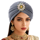 Rhinestone Forehead Headscarf Hat For Women