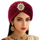 Rhinestone Forehead Headscarf Hat For Women