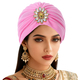 Rhinestone Forehead Headscarf Hat For Women