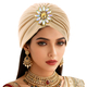 Rhinestone Forehead Headscarf Hat For Women