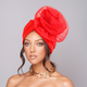 Elegant Chiffon Large Flower Evening Headscarf Hat
