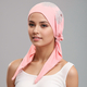 Rhinestone Feather Curved Wrap Headscarf Hat