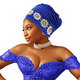 Exaggerated Multi-Layer Folded Turban Hat With Rhinestone Side Accessory