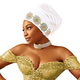Exaggerated Multi-Layer Folded Turban Hat With Rhinestone Side Accessory