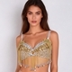 Beaded Sequin Belly Dance Bra Top