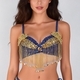 Beaded Sequin Belly Dance Bra Top