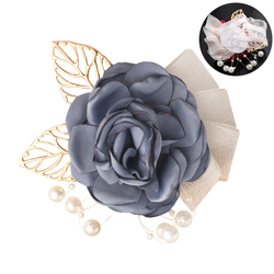 Haze Blue Wrist Flower (L 9Cm*W 8Cm) 11G