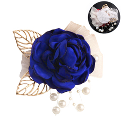 Royal Blue Wrist Flower (L 9Cm*W 8Cm) 11G