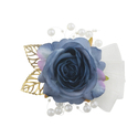 Creamy Fabric Rose Wrist Corsage For Wedding Bridesmaid
