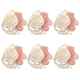 Milchige Rosen-Boutonniere und Armbandblumen-Set für die Hochzeit