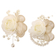 Milchige Rosen-Boutonniere und Armbandblumen-Set für die Hochzeit