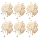 Milchige Rosen-Boutonniere und Armbandblumen-Set für die Hochzeit
