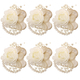 Milchige Rosen-Boutonniere und Armbandblumen-Set für die Hochzeit