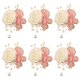 Milchige Rosen-Boutonniere und Armbandblumen-Set für die Hochzeit