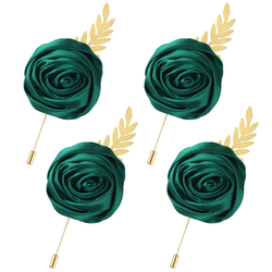 Dark Green Boutonniere 4PCS