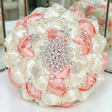 Satin Rhinestone Rose Bridal Bouquet