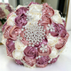 Satin-Strass-Rosen-Brautstrauß