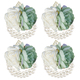 Forest Green Silk Cloth Rose Boutonniere