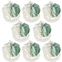 Forest Green Silk Cloth Rose Boutonniere