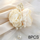 Forest Green Silk Cloth Rose Boutonniere