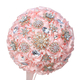 Light Blue Satin Rose Bridal Bouquet With Faux Rhinestone Pearls