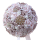 Bouquet de mariée en forme de cœur avec strass et perles et ruban