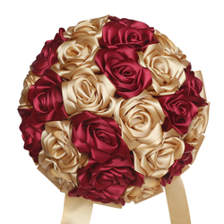 Khaki Gold + Dark Red, Diameter 23Cm, Height 25Cm, 255G