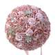 3D Satin Rose Bridal Bouquet With Diamond-Studded Accents