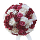 3D Satin Rose Bridal Bouquet With Diamond-Studded Accents
