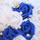 Blue And White PE Foam Rose Wedding Bouquet