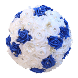 Royal Blue + White, Diameter 26Cm*Height 26Cm, 165G