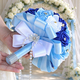 Satin Bridal Bouquet With Butterfly Rhinestone Pearls