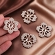 4-piece set Hollow Flower Rhinestone DIY Craft Accessories For Shoes And Bags