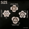 4-piece set Hollow Flower Rhinestone DIY Craft Accessories For Shoes And Bags