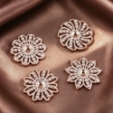 4-piece set Handmade Rhinestone Flower Hair Accessory Corsage Base 4-Piece Set