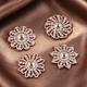4-piece set Handmade Rhinestone Flower Hair Accessory Corsage Base 4-Piece Set